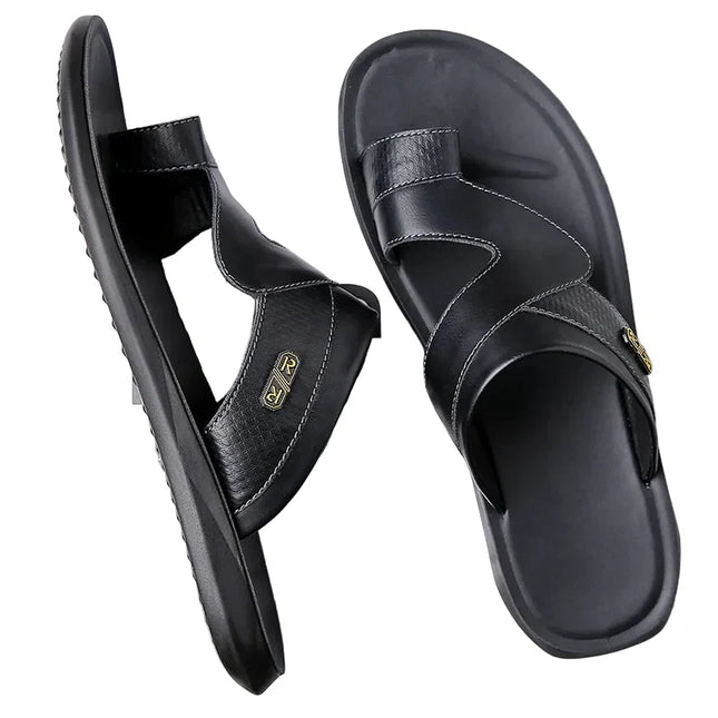 Men’s Toe Loop Strap Slide Sandals