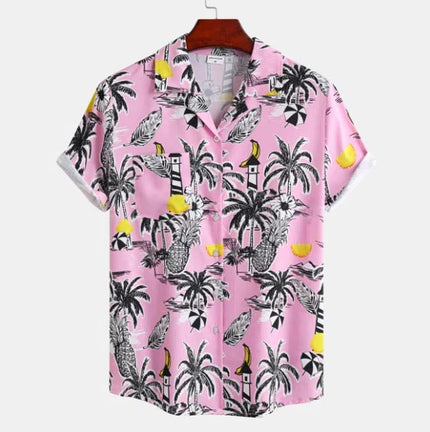 Men’s Tropical Print Resort Shirt