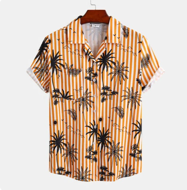 Men’s Tropical Print Resort Shirt