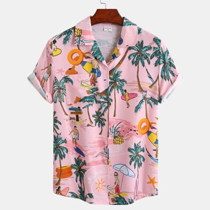 Men’s Tropical Print Resort Shirt
