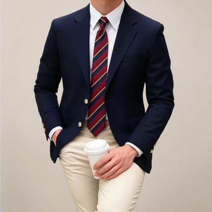 Men’s Two-Button Tailored Blazer