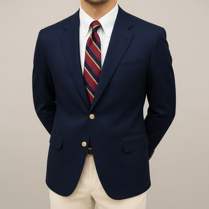 Men’s Two-Button Tailored Blazer