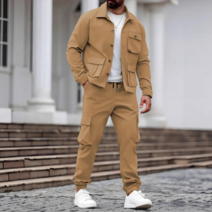 Men’s Utility Jacket and Cargo Joggers Set