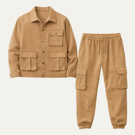 Men’s Utility Jacket and Cargo Joggers Set