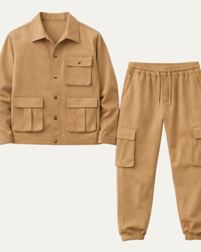 Men’s Utility Jacket and Cargo Joggers Set