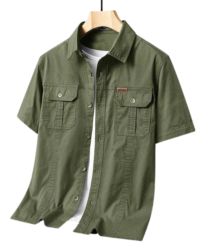 Men’s Utility Shirt – Short Sleeve Button-Up