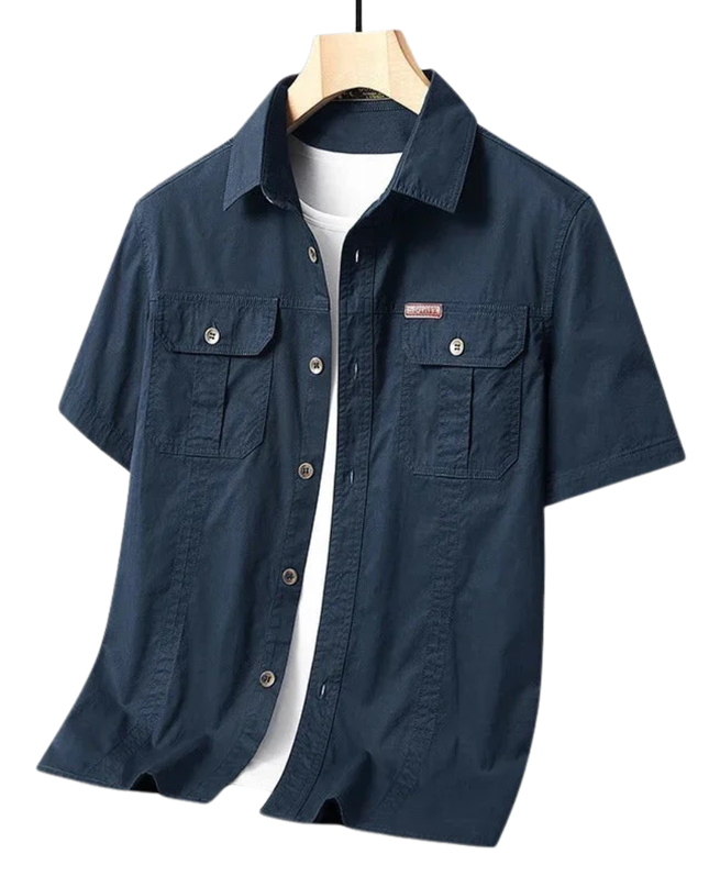 Men’s Utility Shirt – Short Sleeve Button-Up