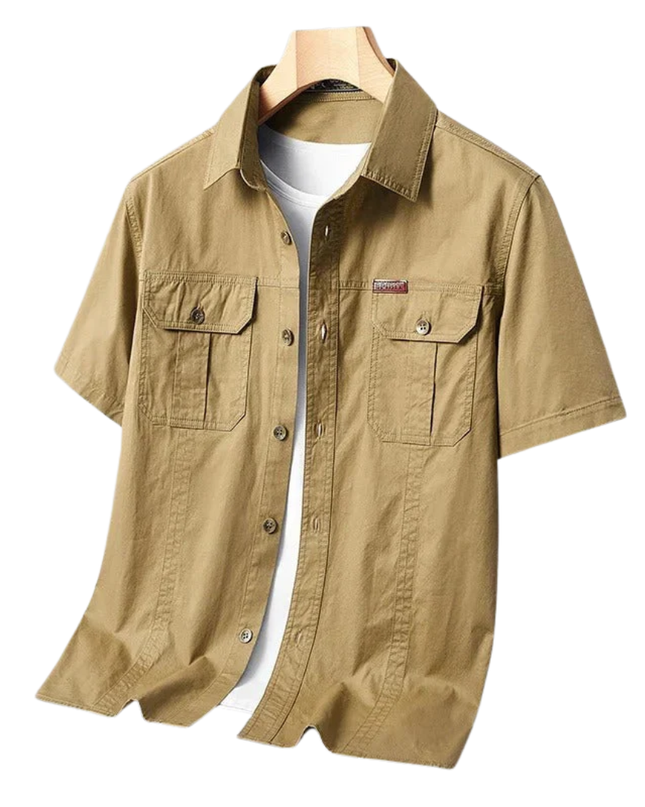 Men’s Utility Shirt – Short Sleeve Button-Up