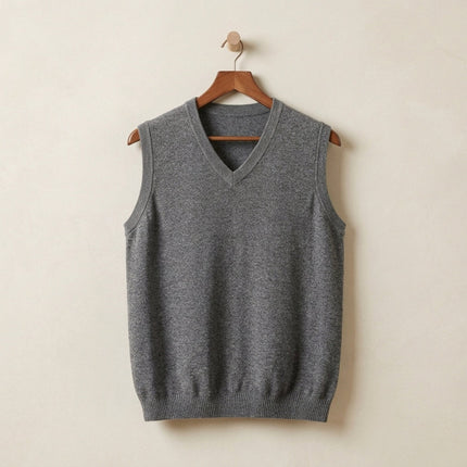 Men’s V Neck Knit Vest