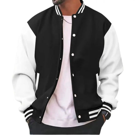Men’s Varsity Snap Button Jacket