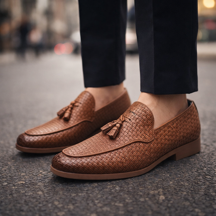 Men’s Verona Woven Tassel Loafers