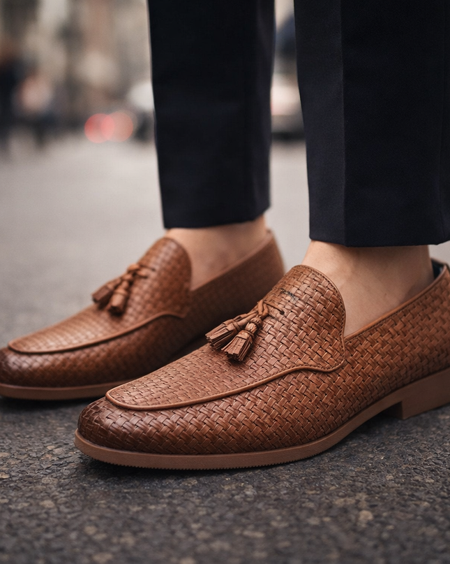 Men’s Verona Woven Tassel Loafers