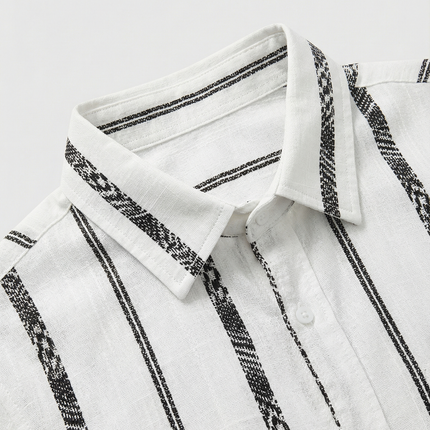 Men’s Vertical Stripe Short Sleeve Shirt