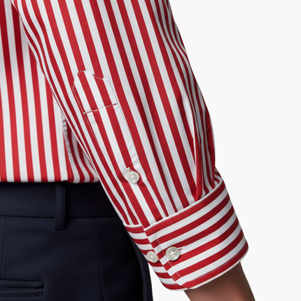 Men’s Vertical Stripe Slim Fit Shirt