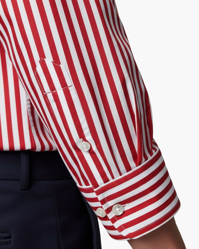 Men’s Vertical Stripe Slim Fit Shirt