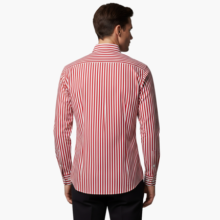 Men’s Vertical Stripe Slim Fit Shirt