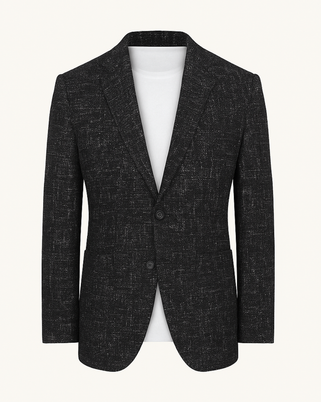 Men’s Wedding Blazer with Check Pattern