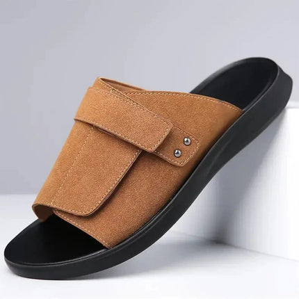 Men’s Wide Strap Comfort Slide Sandals