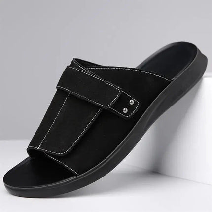 Men’s Wide Strap Comfort Slide Sandals
