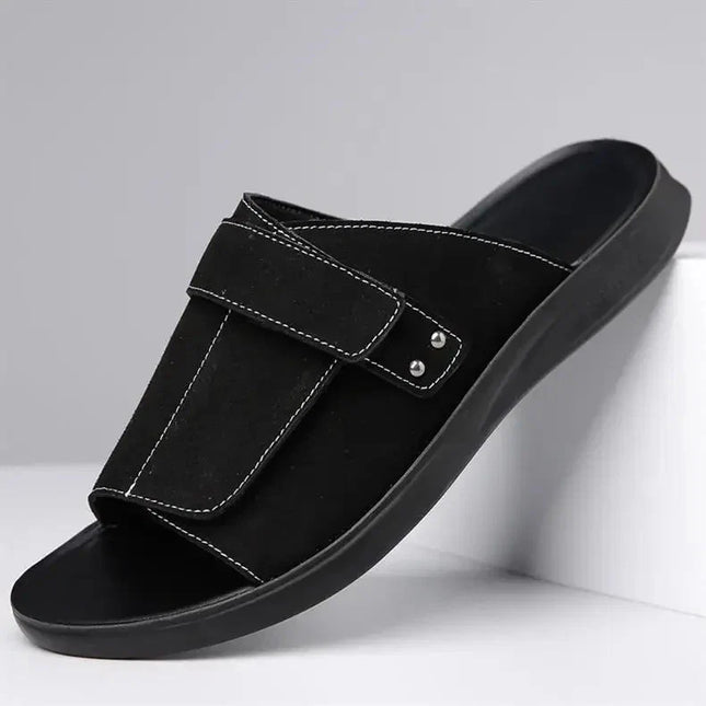 Men’s Wide Strap Comfort Slide Sandals