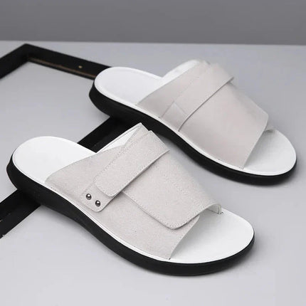 Men’s Wide Strap Comfort Slide Sandals