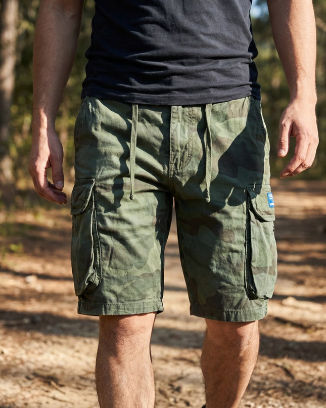 Men’s Woodland Camo Cargo Shorts