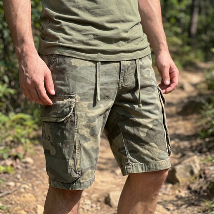 Men’s Woodland Camo Cargo Shorts