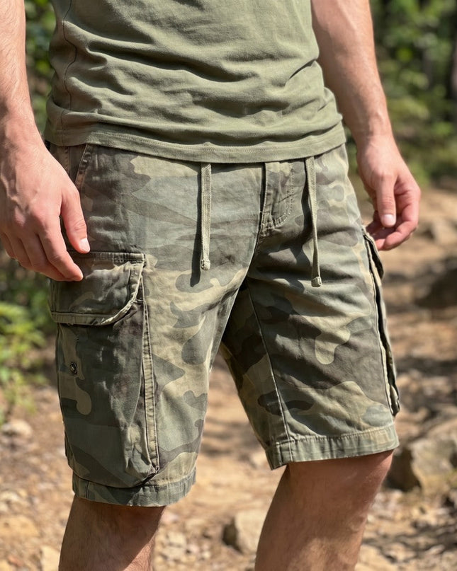 Men’s Woodland Camo Cargo Shorts