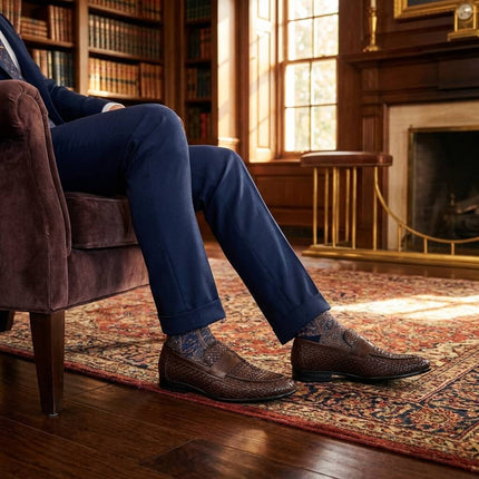 Men’s Woven Penny Loafers