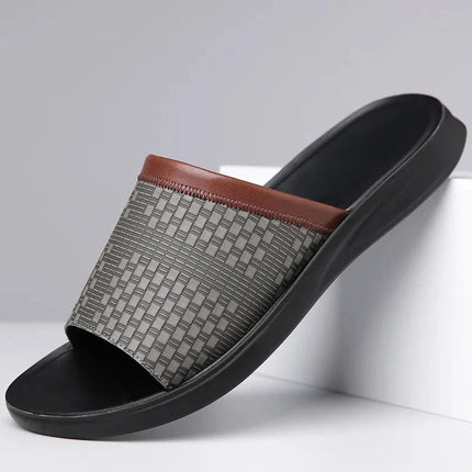Men’s Woven Strap Slide Sandals