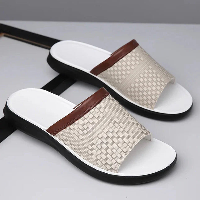 Men’s Woven Strap Slide Sandals