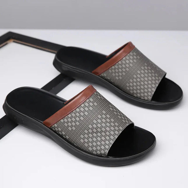 Men’s Woven Strap Slide Sandals