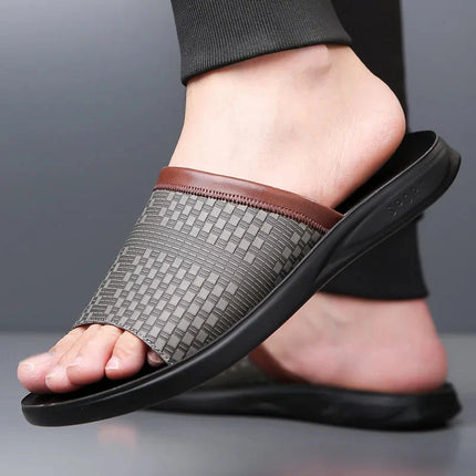 Men’s Woven Strap Slide Sandals