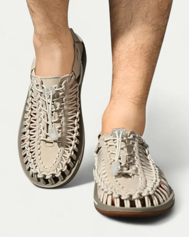 Men’s Woven Upper Slip-On Sneakers