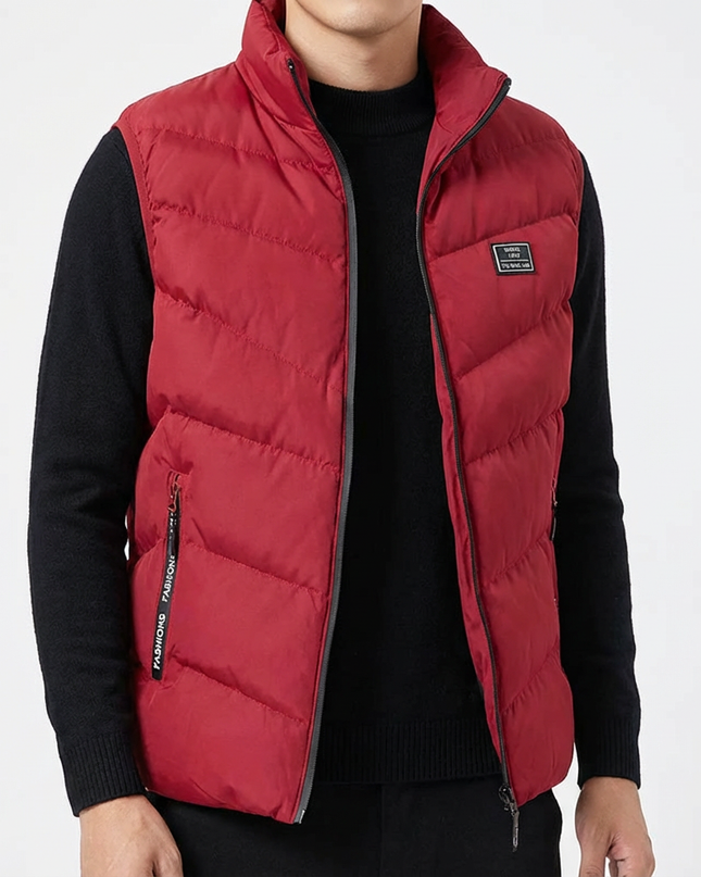 Men’s Zip Front Puffer Vest