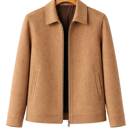 Men’s Zip-Front Structured Jacket