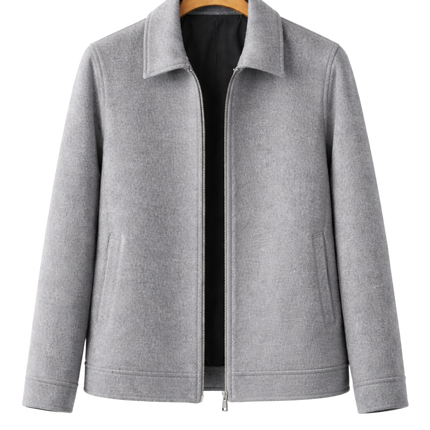 Men’s Zip-Front Structured Jacket