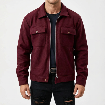Men’s Zip Front Utility Jacket