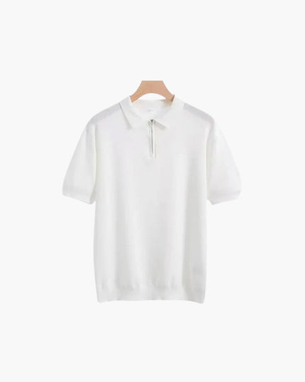 Men’s Zip Neck Knit Polo