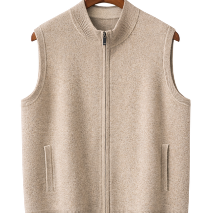 Men’s Zip-Up Knit Vest