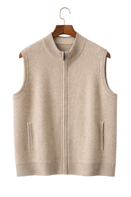 Men’s Zip-Up Knit Vest