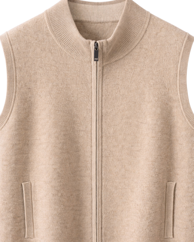 Men’s Zip-Up Knit Vest