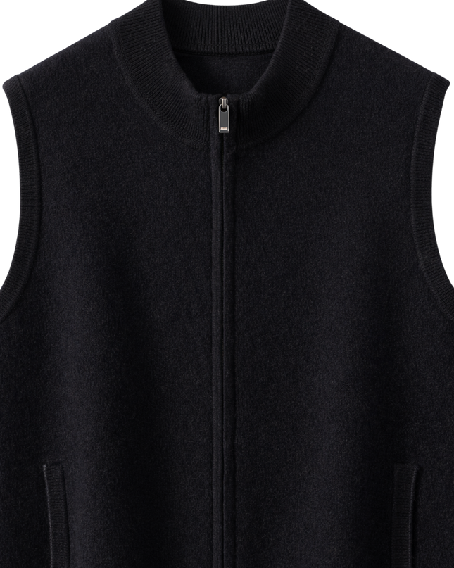 Men’s Zip-Up Knit Vest