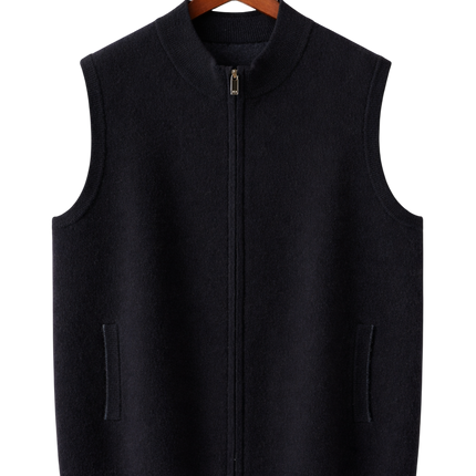 Men’s Zip-Up Knit Vest