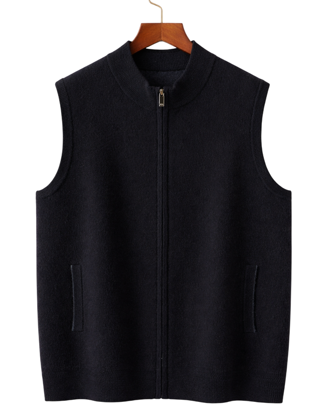 Men’s Zip-Up Knit Vest