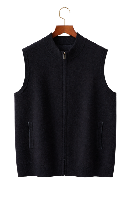 Men’s Zip-Up Knit Vest
