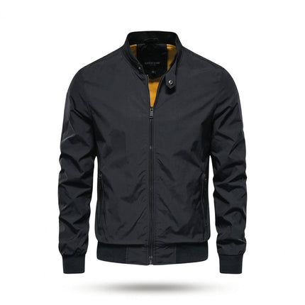 Men’s Zip-Up Stand Collar Jacket