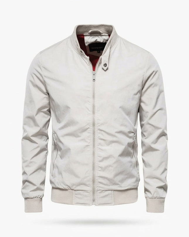 Men’s Zip-Up Stand Collar Jacket