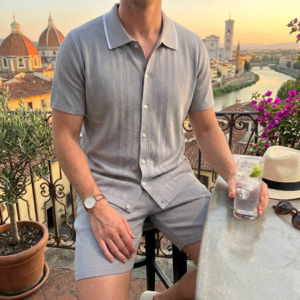 Men’s 2-Piece Shirt and Shorts Set