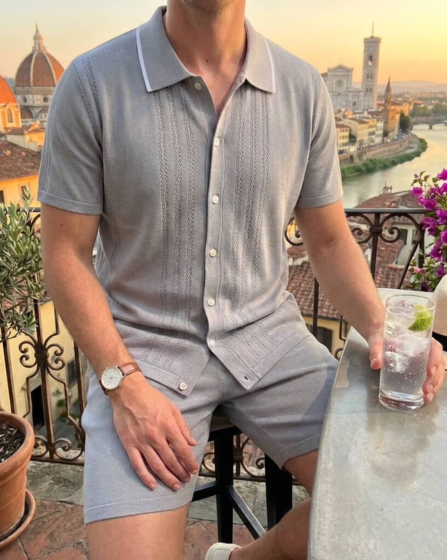 Men’s 2-Piece Shirt and Shorts Set